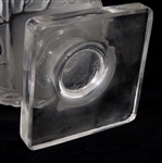 LALIQUE CRYSTAL FROSTED VASE & JAR 