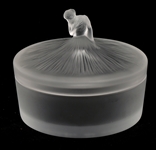 LALIQUE CRYSTAL FROSTED VASE & JAR 