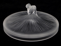 LALIQUE CRYSTAL FROSTED VASE & JAR 