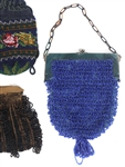 DRAWSTRING & KISS CLASP BEADED EVENING BAGS