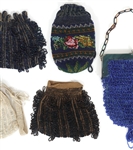 DRAWSTRING & KISS CLASP BEADED EVENING BAGS