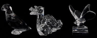 BACCARAT CRYSTAL ANIMAL FIGURINES 