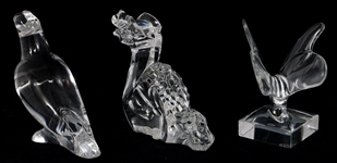 BACCARAT CRYSTAL ANIMAL FIGURINES 