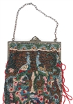 EARLY 20TH C. BEADED EVENING BAGS W/ SILVER-TONE FRAMES