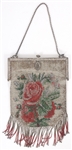 EARLY 20TH C. BEADED EVENING BAGS W/ SILVER-TONE FRAMES