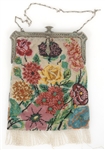 EARLY 20TH C. FLORAL BEADED EVENING BAGS