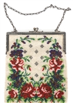 EARLY 20TH C. FLORAL BEADED EVENING BAGS