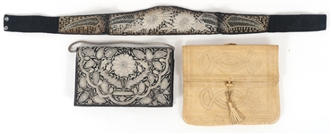 20TH C. LEATHER, VELVET, & EMBROIDERED HANDBAGS