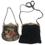 20TH C. LEATHER, VELVET, & EMBROIDERED HANDBAGS