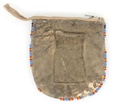 20TH C. NATIVE AMERICAN TOURIST TRADE BEADED POUCH