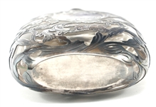 19TH C. GORHAM STERLING SILVER OVERLAY & GLASS FLASK