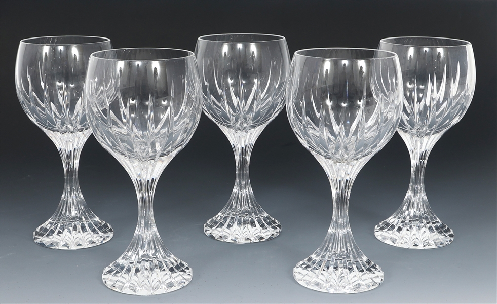 BACCARAT CRYSTAL CLARET WINE GLASSES 