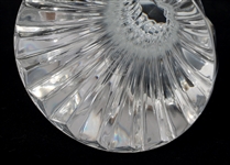 BACCARAT CRYSTAL MASSENA CANDLESTICKS & MUSTARD JAR