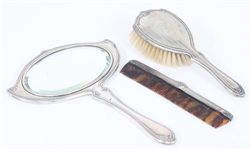 WEIGHTED STERLING FOSTER & BAILEY VANITY SET 