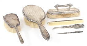 WEIGHTED STERLING SILVER VANITY/DRESSER SET ITEMS 