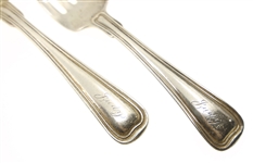 STERLING SILVER GORHAM OLD FRENCH BABY SPOON & FORK