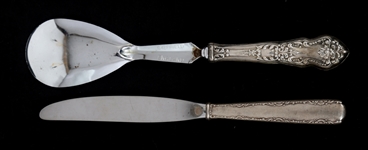 WEIGHTED STERLING SILVER SERVING PIECES 