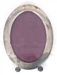 WEIGHTED STERLING SILVER VANITY / DRESSER SET & FRAME