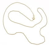 8K YELLOW GOLD 20" CHAIN