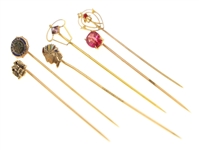 10K YELLOW GOLD STICK PINS