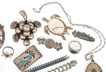 STERLING SILVER JEWELRY - BRACELETS, BROOCHES, & MORE
