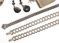STERLING SILVER JEWELRY - BRACELETS, BROOCHES, & MORE