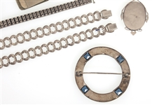 STERLING SILVER JEWELRY - BRACELETS, BROOCHES, & MORE