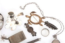 STERLING SILVER JEWELRY - BRACELETS, BROOCHES, & MORE