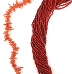 DYED CORAL BEADED NECKLACES