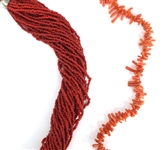 DYED CORAL BEADED NECKLACES