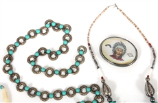 SOUTHWESTERN STYLE TURQUOISE, BONE, & SHELL JEWELRY