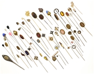 GOLD FILLED & PLATED COSTUME STICK PINS