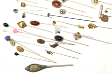 GOLD FILLED & PLATED COSTUME STICK PINS