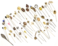 GOLD FILLED & PLATED COSTUME STICK PINS