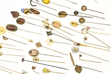GOLD FILLED & PLATED COSTUME STICK PINS