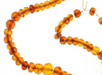 AMBER BEADED NECKLACE