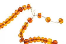 AMBER BEADED NECKLACE