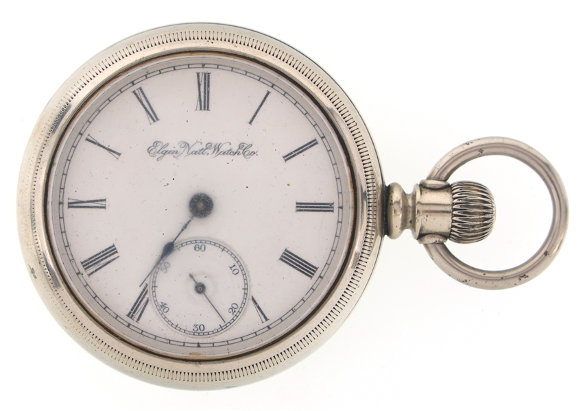 MENS ELGIN NICKEL CASE POCKET WATCH