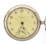 MEN'S ELGIN SILVERODE CASE POCKET WATCH