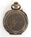 LADIES' .800 SILVER CASE FRENCH POCKET WATCH