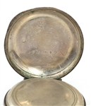 LADIES' .800 SILVER CASE FRENCH POCKET WATCH