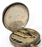 LADIES' .800 SILVER CASE FRENCH POCKET WATCH