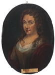 19TH C. DUTCH OIL ON WOOD PANEL PORTRAIT PAINTINGS