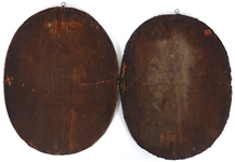 19TH C. DUTCH OIL ON WOOD PANEL PORTRAIT PAINTINGS