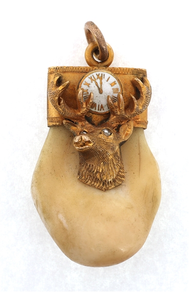 14K YELLOW GOLD B&P ORDER OF ELKS TOOTH PENDANT