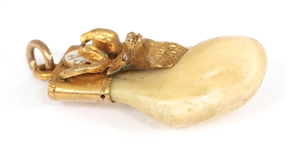 14K YELLOW GOLD B&P ORDER OF ELKS TOOTH PENDANT
