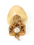 14K YELLOW GOLD B&P ORDER OF ELKS TOOTH PENDANT