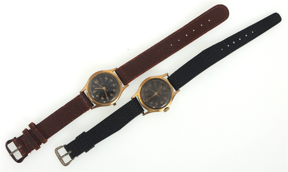MENS JARDUR GOLD-PLATED CASE MECHANICAL WRIST WATCHES 