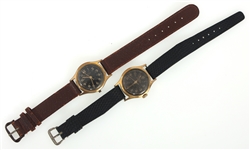 MENS JARDUR GOLD-PLATED CASE MECHANICAL WRIST WATCHES 