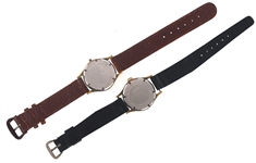 MEN'S JARDUR GOLD-PLATED CASE MECHANICAL WRIST WATCHES 